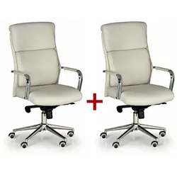 Leder-Bürosessel VIRO 1+1 GRATIS, beige