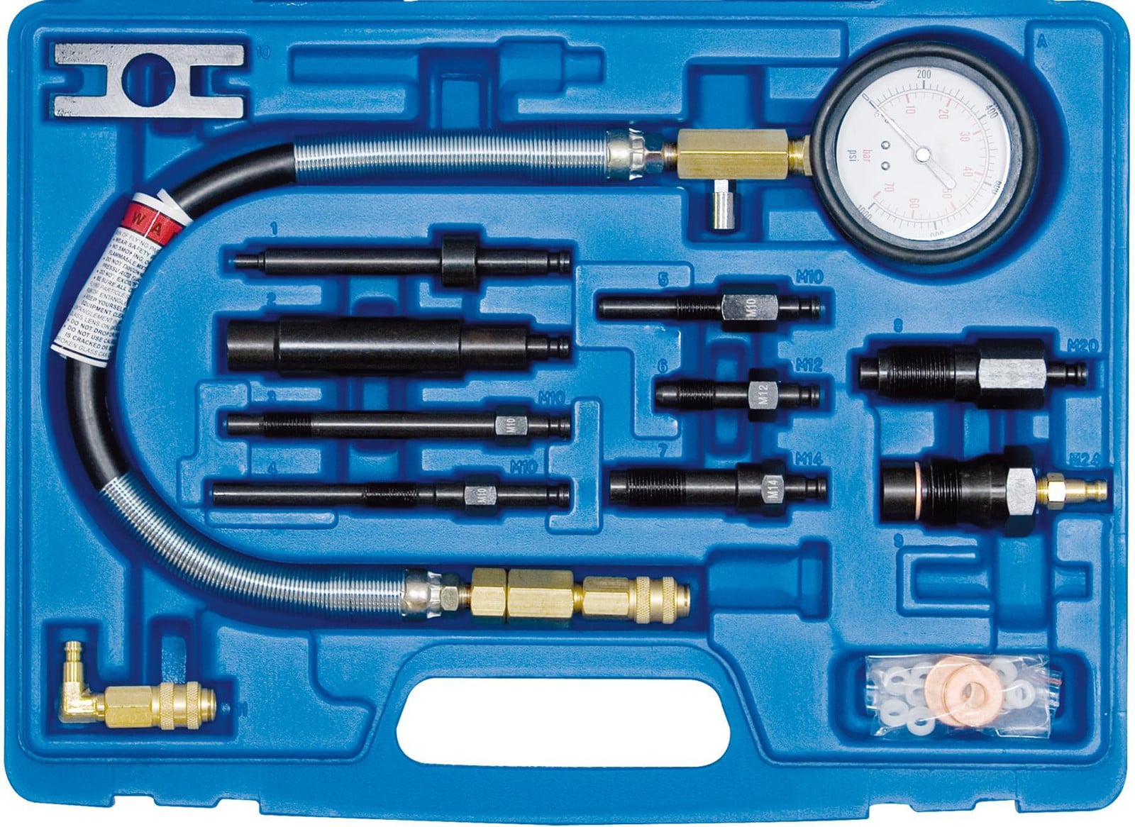 SW-Stahl Compressietester 26071L, B/D/H: 37 x 29 x 6 cm