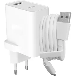 OPPO Ladegerät + DL129 Kabel (30 W, 1 Port), USB Ladegerät, Weiss