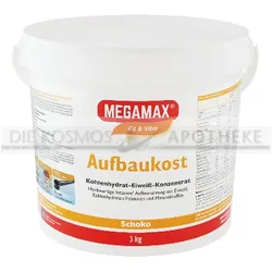 MEGAMAX Aufbaukost Schoko Pulver 3 kg