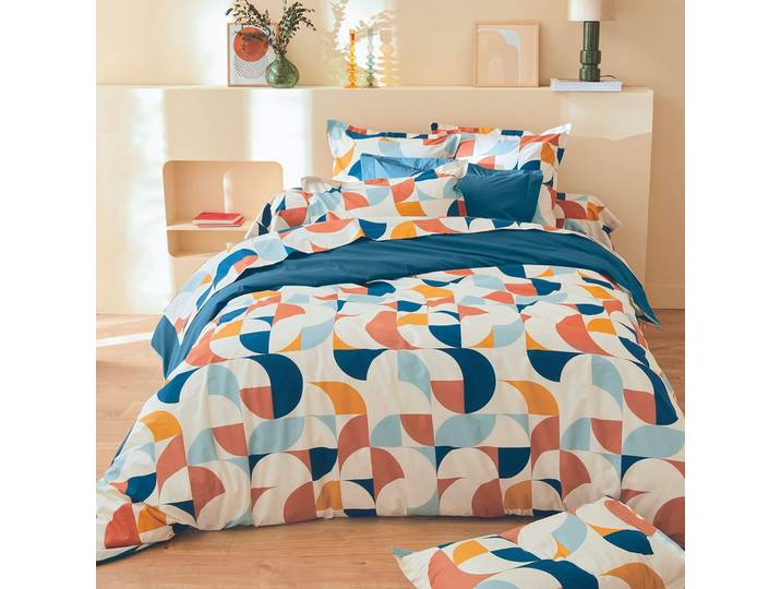 Parure de lit Modulo cobalt - Tradilinge 200x200