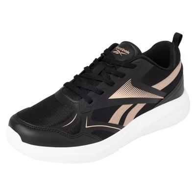 Laufschuh REEBOK "RUSH RUNNER 6.0", Kinder, Gr. 35, schwarz, rose gold, ftwr weiß, Synthetik, Textil, Schuhe Laufschuh