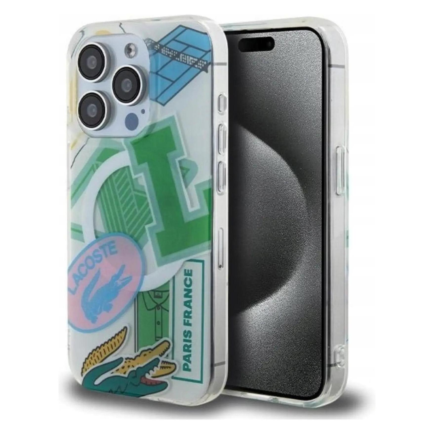 Lacoste LCHMP15LUPAN iPhone 15 Pro 6.1" zielony/green hardcase Double Layer Patch MagSafe (Apple iPhone 15 Pro) (40272063)