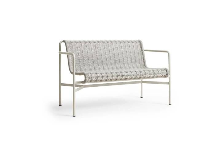 HAY Banc Dining Palissade Cord avec accoudoirs HAY Sky grey