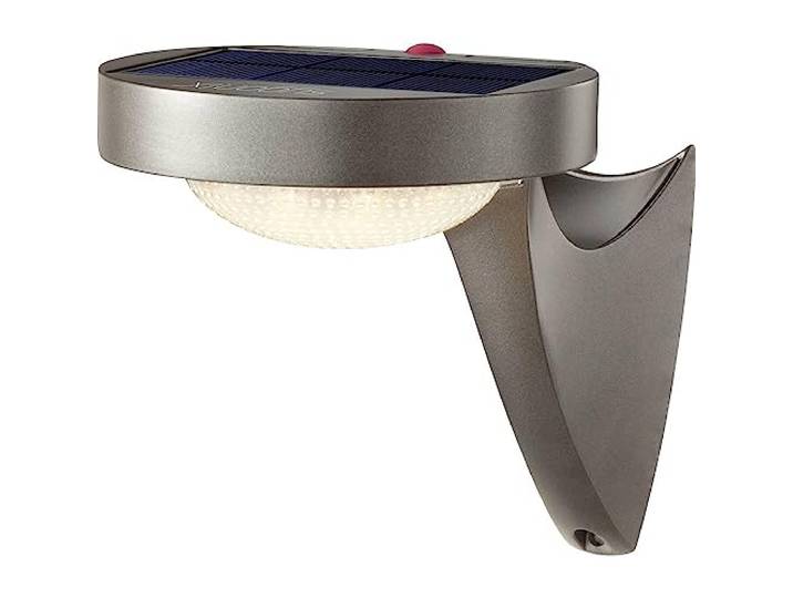 sygonix Applique solaire extérieure avec détecteur de mouvement SY-4673532 10 W blanc chaud gris (mat)