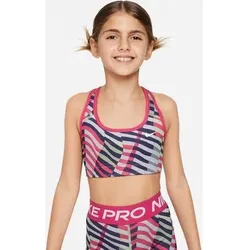 NIKE Kinder BH G NK SWSH REV BRA SPORT AOP, Größe M in Pink Pink
