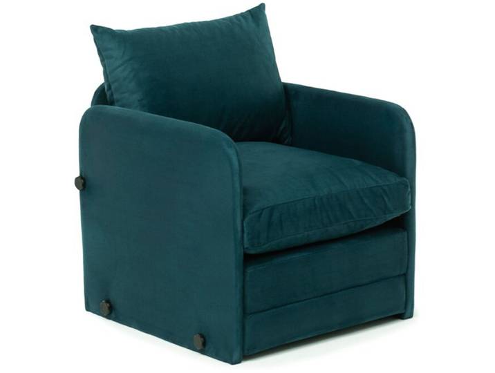 Bettsofa Saga Petrolgrün Stoff B 68 T 66 cm - Bettsofa