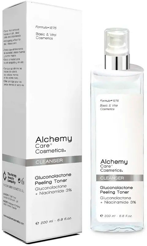 Alchemy Care Cosmetics Cleanser gluconolactone peeling toner 200 ml