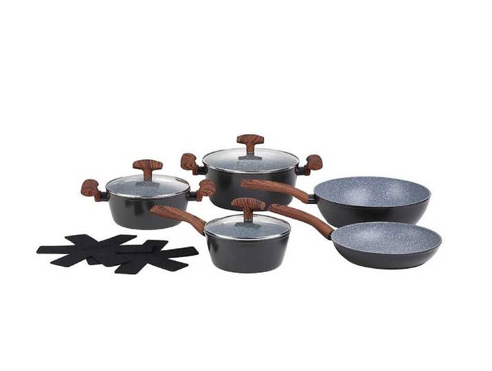 Michelino Kochtopf 10-tlg. Kochtopf-Set Serie Wood: Hochwertige Qualität