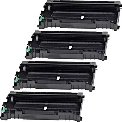 4 Kompatible Trommeln ersetzt Brother DR-2100 Multipack schwarz