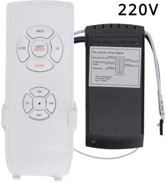 Uplifted Finds Universal Ceiling Fan Lamp Remote Control Kit With Timing And Wind Speed Adjustment 220 V