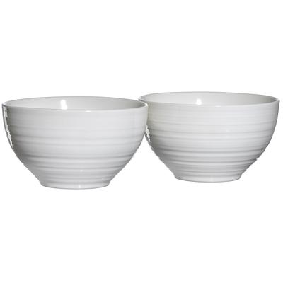 Müslischale RITZENHOFF & BREKER "Suomi", beige (naturweiß), H:8cm Ø:14cm, Porzellan, Schüsseln, Müslischale, 2-teilig