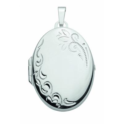 Medallionanhänger ADELIA´S "Medaillon 925 Silber", silber, Schmuckanhänger, Damen, Silber 925 (Sterlingsilber), Silberanhänger