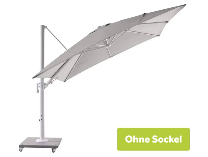Sonnenschirm Patras Carbon B: 250 cm Life / Farbe: Grau