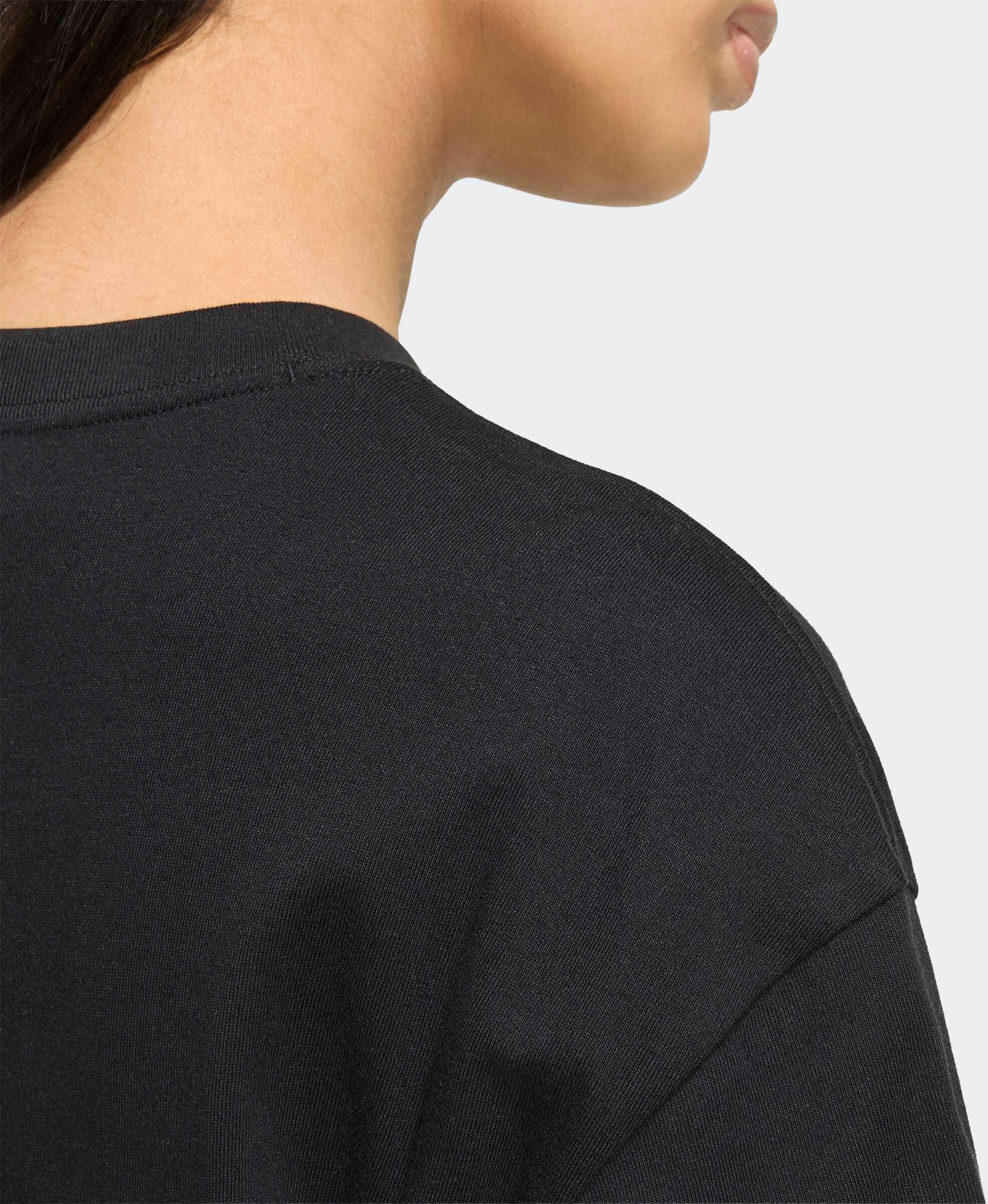 T-Shirt ADIDAS ORIGINALS "ESSENTIALS, BOYFRIEND-FIT", Damen, Gr. XS, schwarz, Obermaterial: 100% Baumwolle, Rundhals, Shirts T-Shirt, für Erwachsene, mit Kurzarm, ohne Verschluss