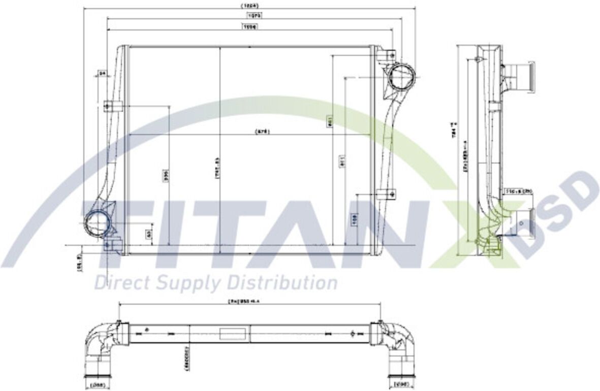 Ladeluftkühler TITANX IX609003