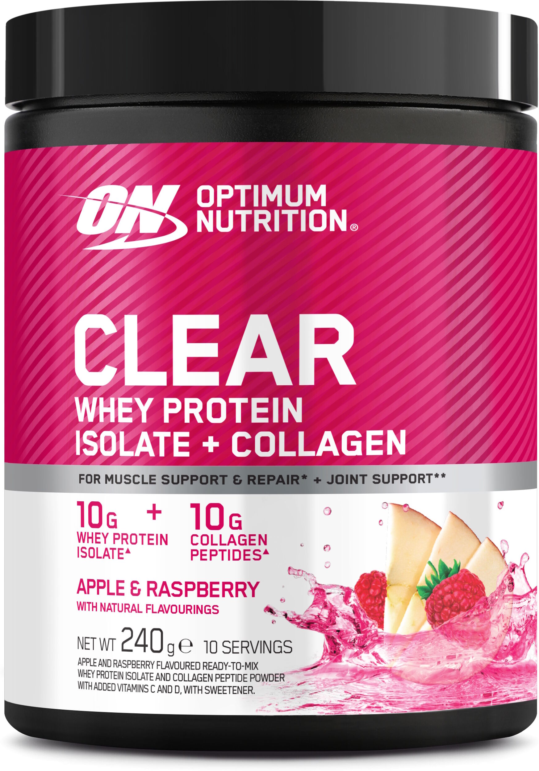 Optimum Nutrition CLEAR WHEY COLLAGEN APPLE RASP 240G 240 g