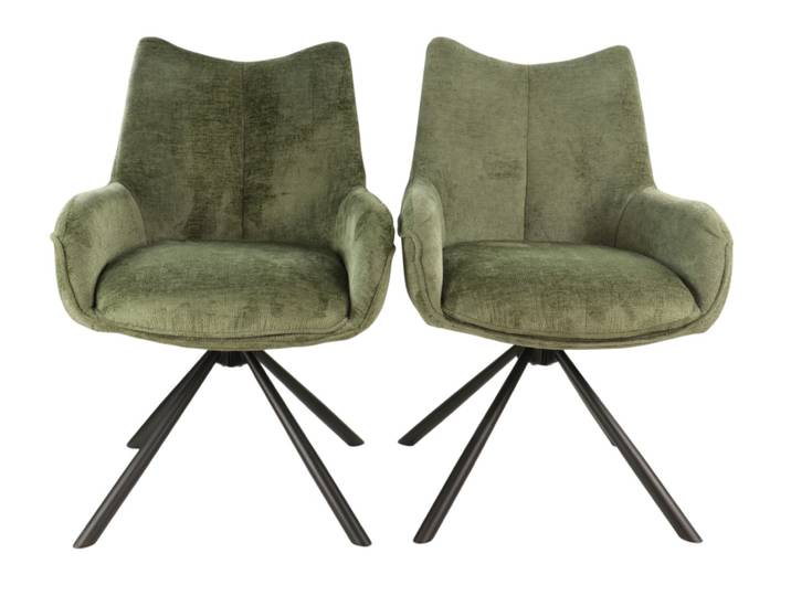 Paire de Fauteuil tournant KALI Kaki