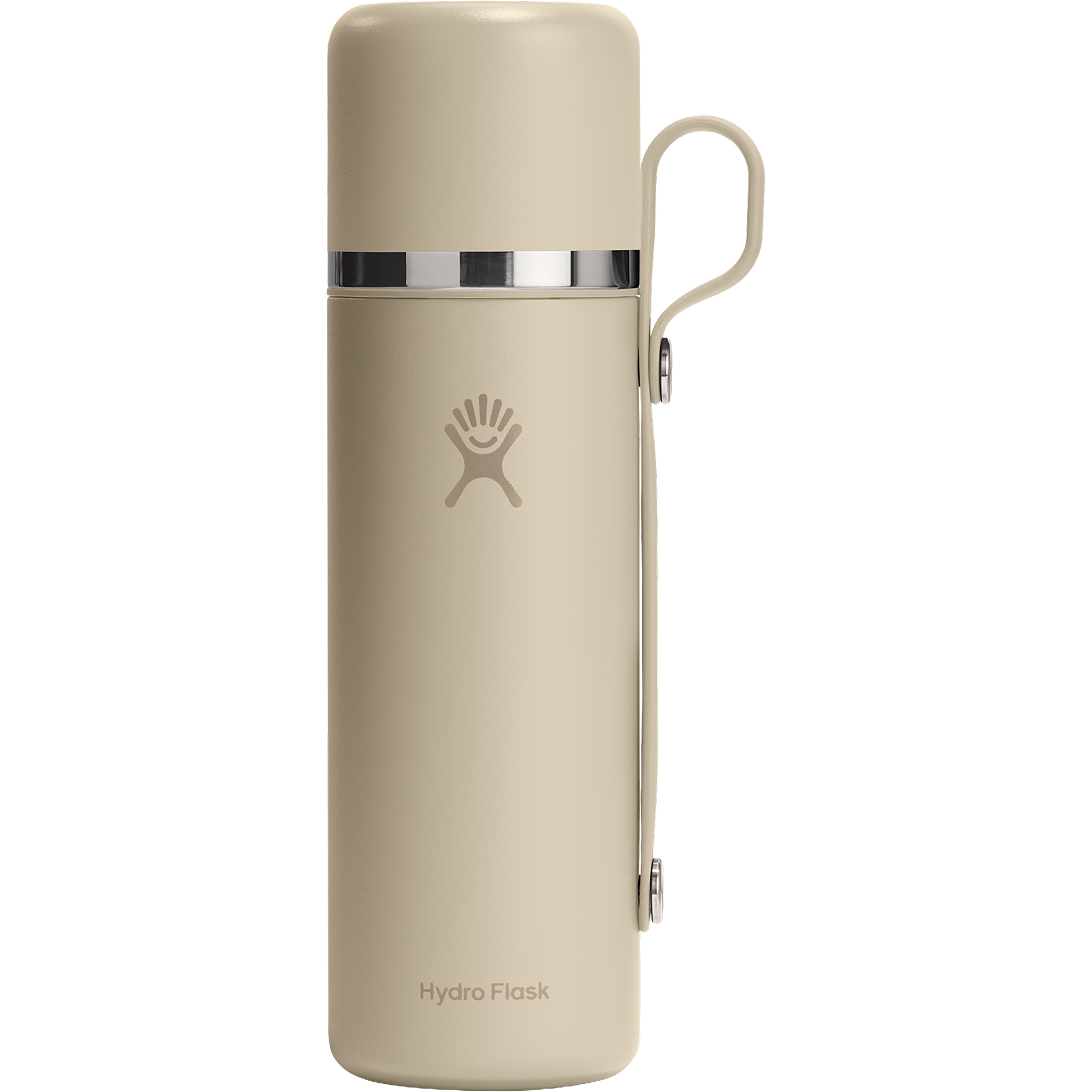 Hydro Flask 28oz Hot Isolierflasche mit Becher Isolierflaschen beige Größe 0.75L Camping
