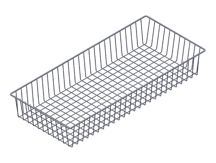 Drahtkorb mit TrägerWeissalu 80x35x12cm