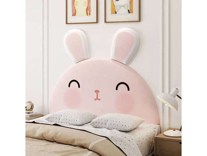 Panneau Mural en Forme de Lapin de Dessin Animé pour Chambre d'Enfant, Lit, Sauna, Meuble, Tête de Lit, hypothécaire ami
