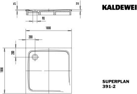 Kaldewei 447048043667 DW SUPERPLAN mit Wannenträger
