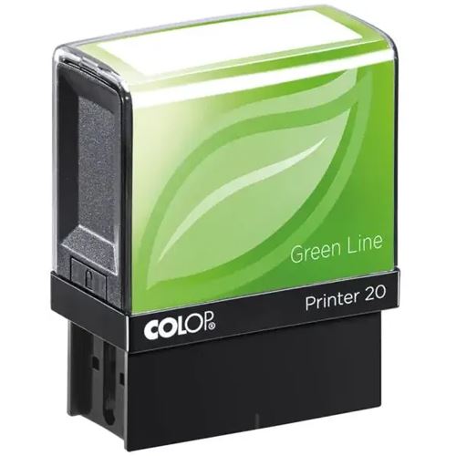 COLOP Textstempel, individualisierbar Printer 20 Green Line selbstfärbend schwarz ohne Logo