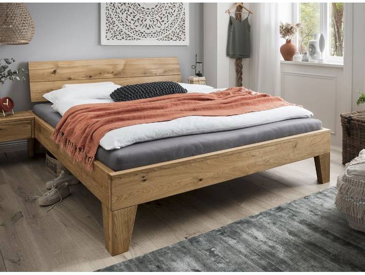 Jugendbett 'Redwood II' 140x200cm Wildeiche geölt