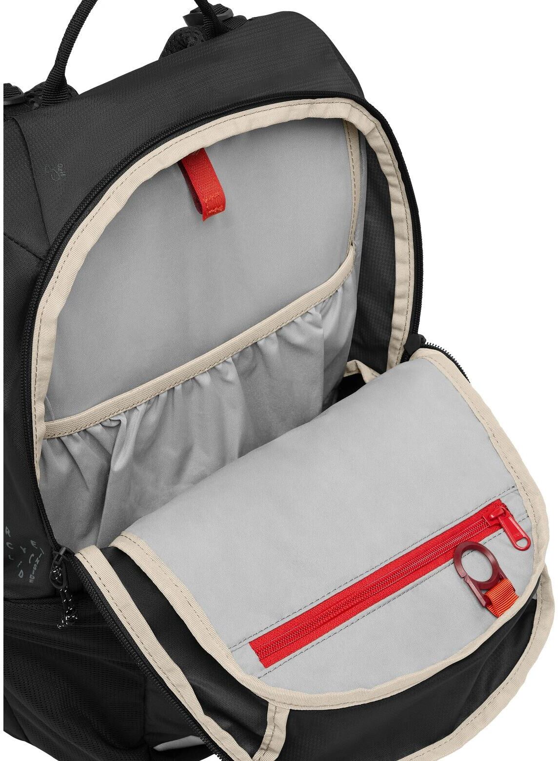 Fahrradrucksack VAUDE "Trailvent 10", schwarz, Rucksäcke, Damen, B/H/T: 21cm, Polyester, Fahrradrucksack, H:21cm schwarz B/H/T: 21cm