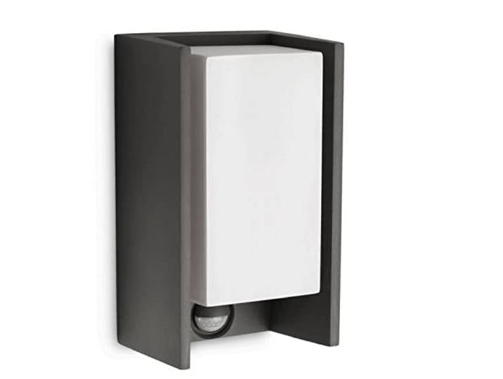 PHILIPS Outdoor\, Applique Murale Extérieure Bridge +Détecteur\, Anthracite Applique Murale LED\, Détecteur de mouvement infrarouge intégré\, Ampoule E27 non incluse\, IP44 Résiste aux intempéries