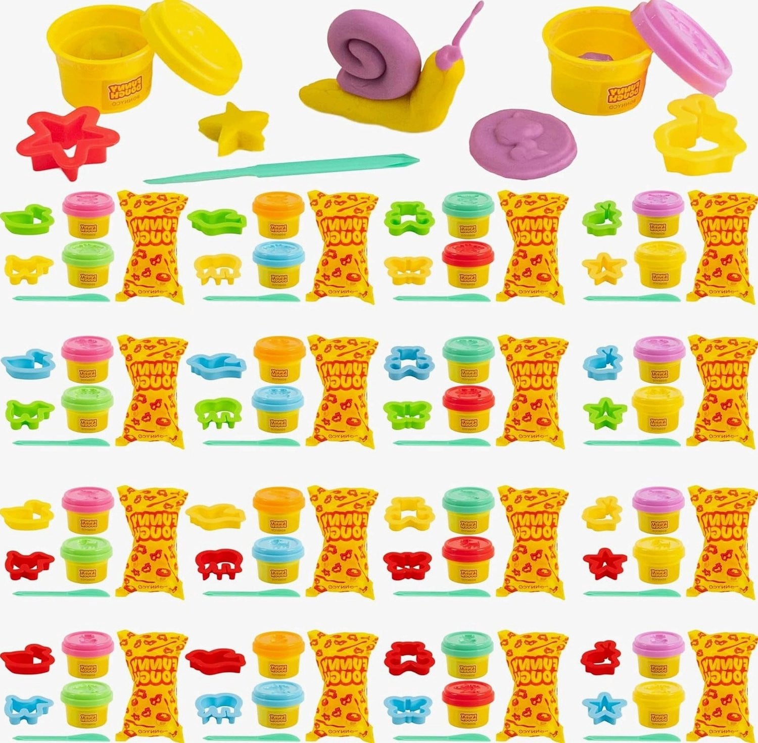 Klei Set 16 Stuks - Creatieve Klei Speelgoed voor Kinderen