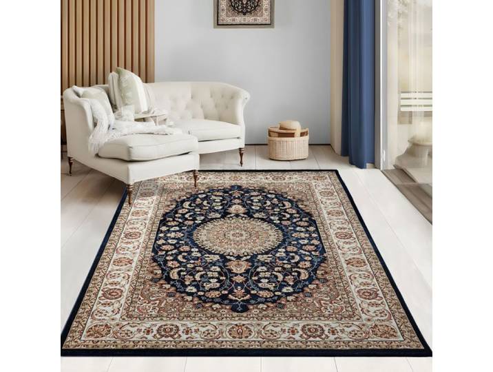 the carpet : un tapis classique et élégant de grande qualité Bleu 160 x 230 cm