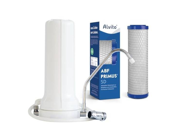 Alvito Auftischfilter Set Pure Auftischfilter Basic + Wasserfilter ABF Primus SD
