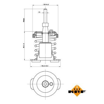 NRF Thermostat, Kühlmittel 725093 für TOYOTA ASTON MARTIN