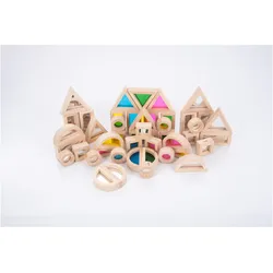 TickiT Regenbogen Block-Set in 4 Farben (24 Teile)