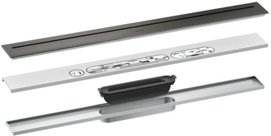 Hansgrohe Duschrinne Drain 700mm, FM-Set, frei im Raum, b bla vc (42520340)