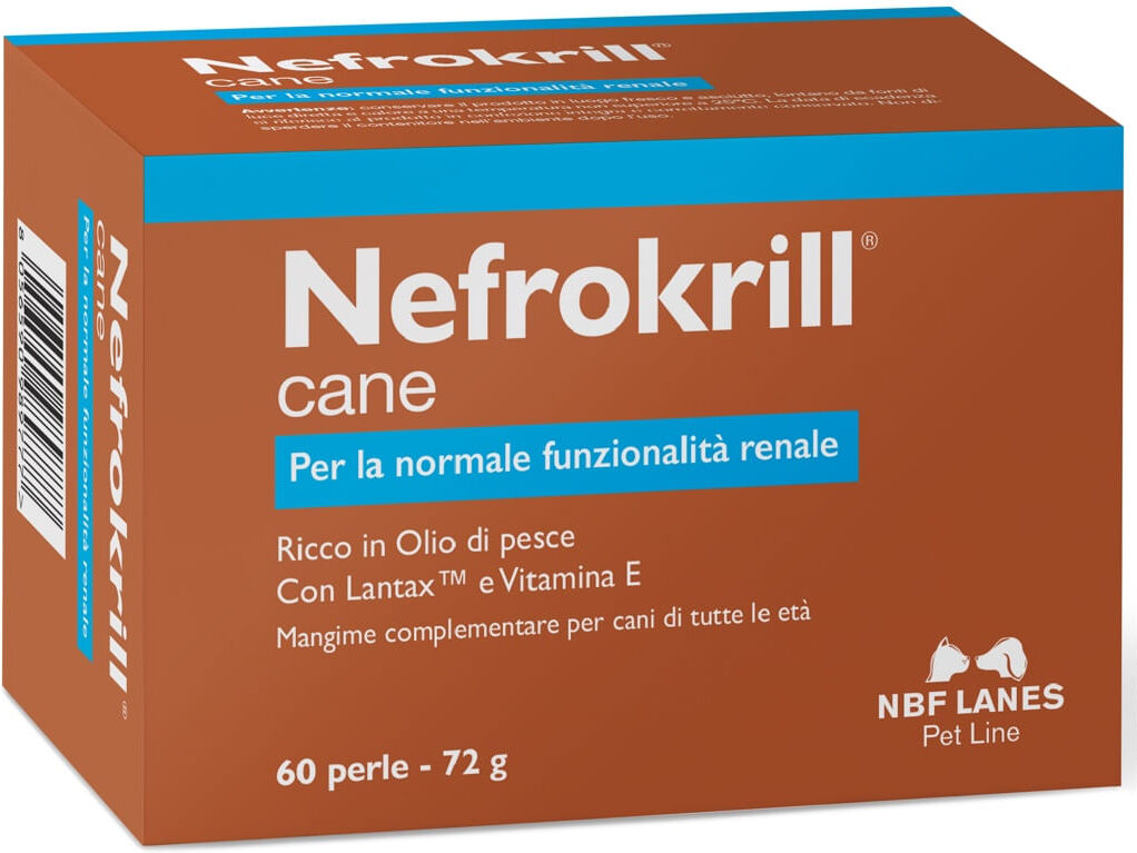 NBF LANES Nefrokrill Mangime Complementare per Cani 60 PERLE