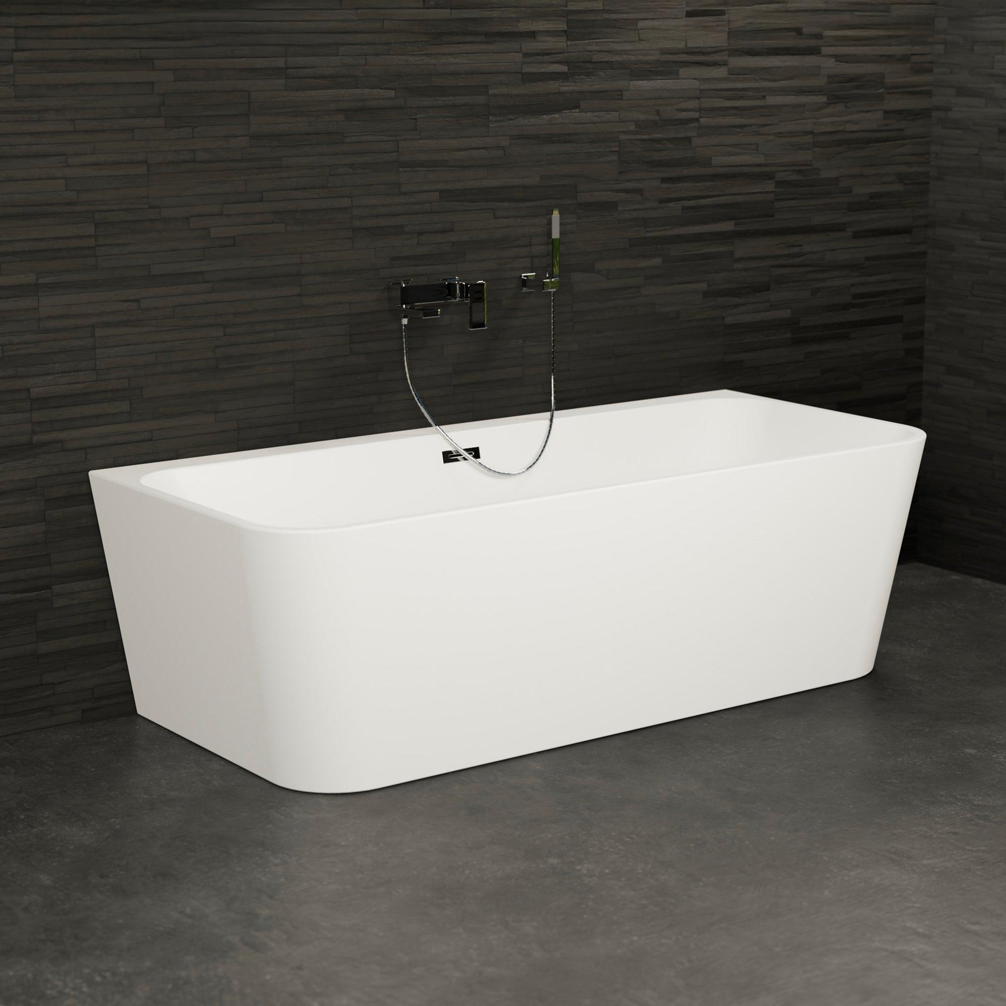 Freistehende Badewanne Mint 170 weiß 170 x81 x57 cm