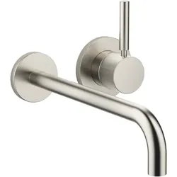 Dornbracht Meta Fertigmontageset 36863660-06 für Wand-Einhandmischer, Biegeradius von 90°, ohne Ablaufgarnitur, platin matt