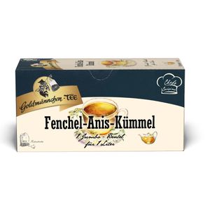 Goldmännchen Tee Jumbo-Beutel Fenchel-Anis-Kümmel, Kräutertee, 120 g, 20 Beutel