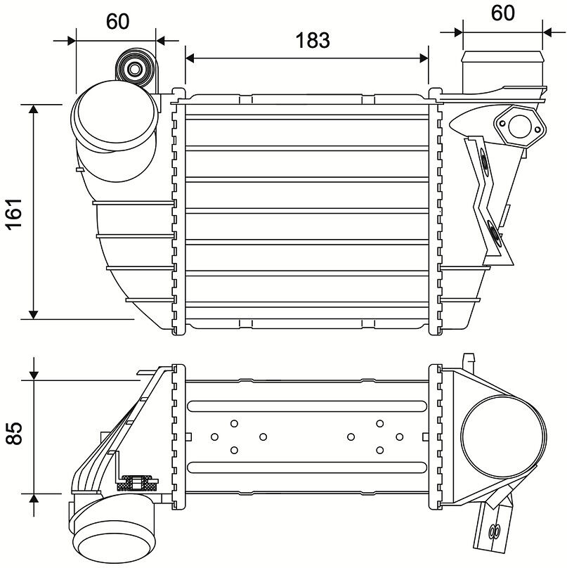 Valeo Ladeluftkühler 881587 Für Audi