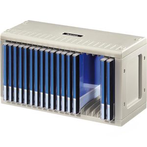 Hama CD-Box 48402 Rack 20, für bis zu 20 Discs, aus Kunststoff, grau