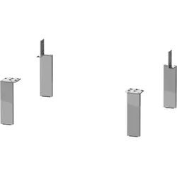 Duravit L-Cube Sockelfuß UV999400000 chrom, 4 Stück, 152 x 44 x 10 mm