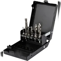 TRIZERATOP Jeu de tarauds HSS à six pans creux M3 - M8 (7 pièces)