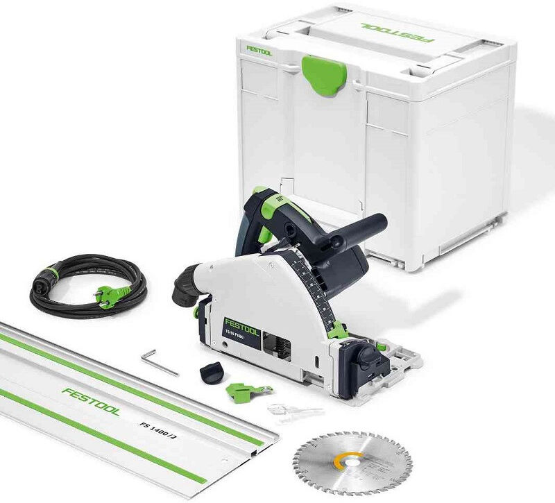 FESTOOL Scie plongeante 1200 W avec rail TS 55 FEBQ-Plus-FS - 577010
