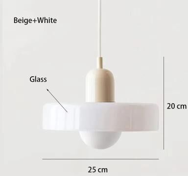 Inspired Living Nordic Elegance Retro Glass Pendant Light LED Indoor Hanging Light Fixture For Living Room & Dining a1 warm White 220v