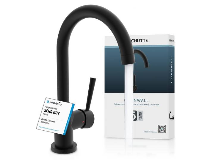 79166U CORNWALL - Robinet de lavabo\, finition noire mate