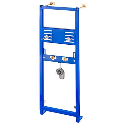 Waschtisch-Vorwandelement CORNAT "Waschtisch-Element", blau, B:43cm H:110cm T:6cm, Metall, Befestigungen, BxTxH: ca. 43/110/6 cm