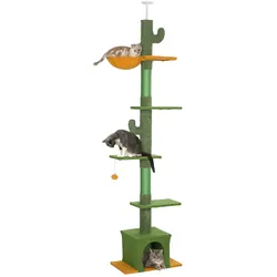 PawHut PawHut Kratzbaum Deckenhoch Katzenbaum 230-275cm Katzenkratzbaum mit Katzenhöhle