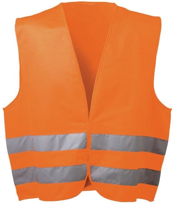 WICATEX Gilet de sécurité, PVC, EN 471, taille unique, orange ; Feldtmann